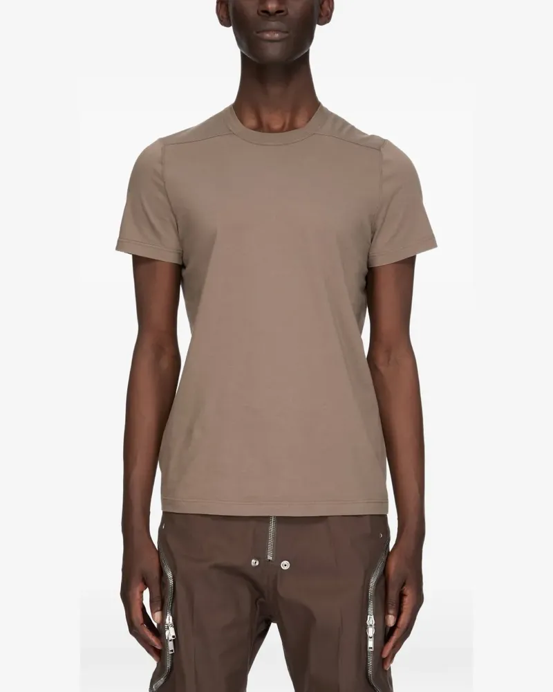 Rick Owens Geripptes T-Shirt - Grau Grau