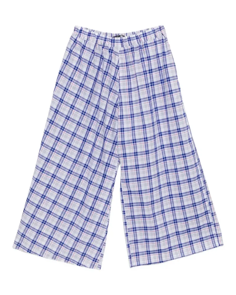 Sofie D'Hoore Karierte Palazzohose - Weiß Weiß