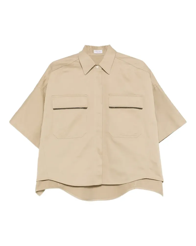 Brunello Cucinelli pocket shirt - Nude Nude