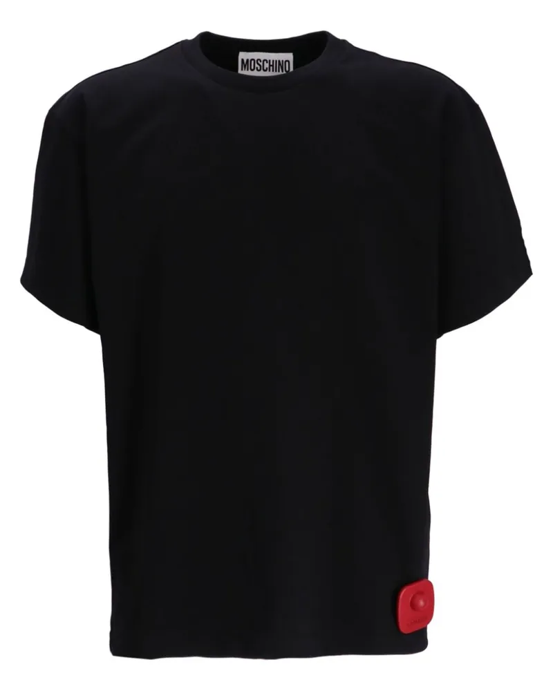 Moschino Security Tag T-Shirt Schwarz