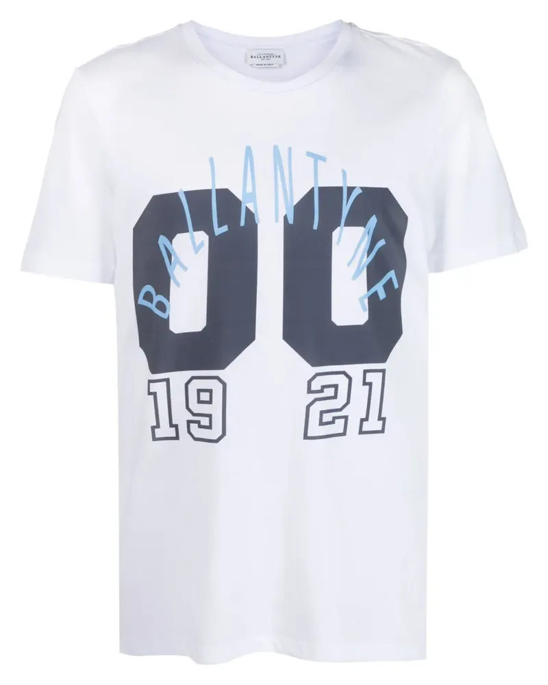 Ballantyne T-Shirt mit Logo-Print - Weiß Weiß