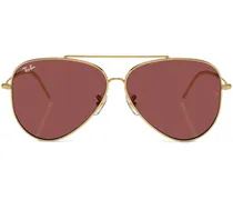 Aviator Reverse Pilotenbrille - Gold