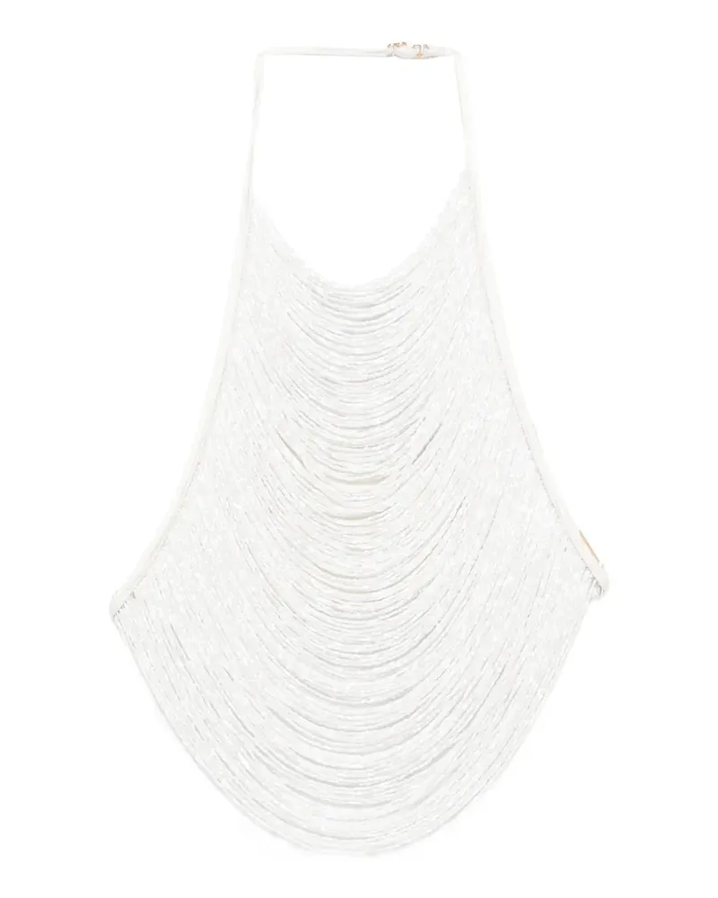 Cult Gaia Tanner sequin-embellished top - Weiß Weiß