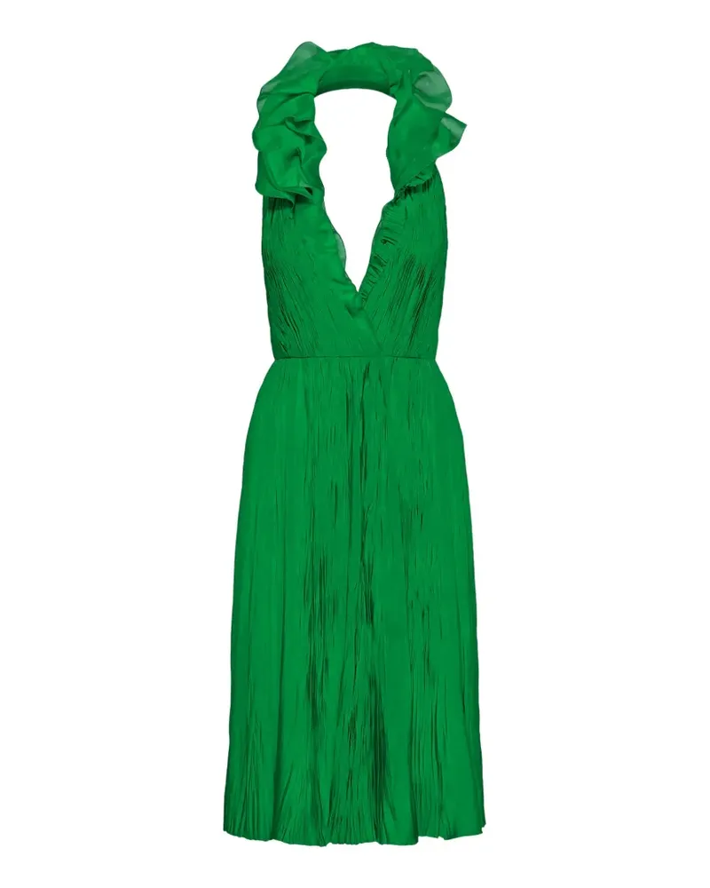 Ralph Lauren Gerüschtes Kleid mit Falten - Grün Grün