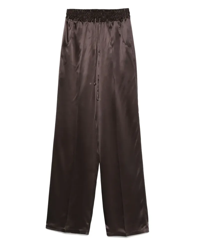 Kiton Gerade Hose mit Kordelzug - Braun Braun