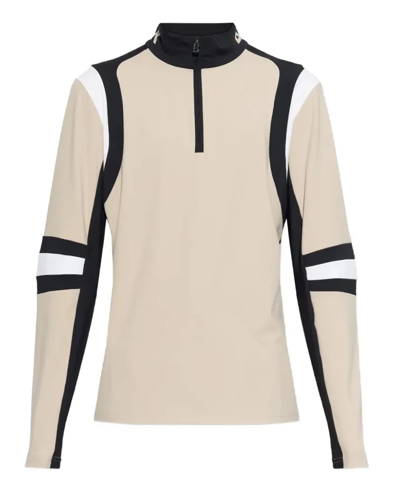 Bogner Clark panelled turtleneck top - Nude Nude