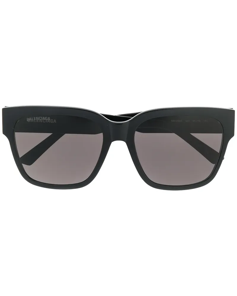 Balenciaga Paris' Sonnenbrille - Schwarz Schwarz