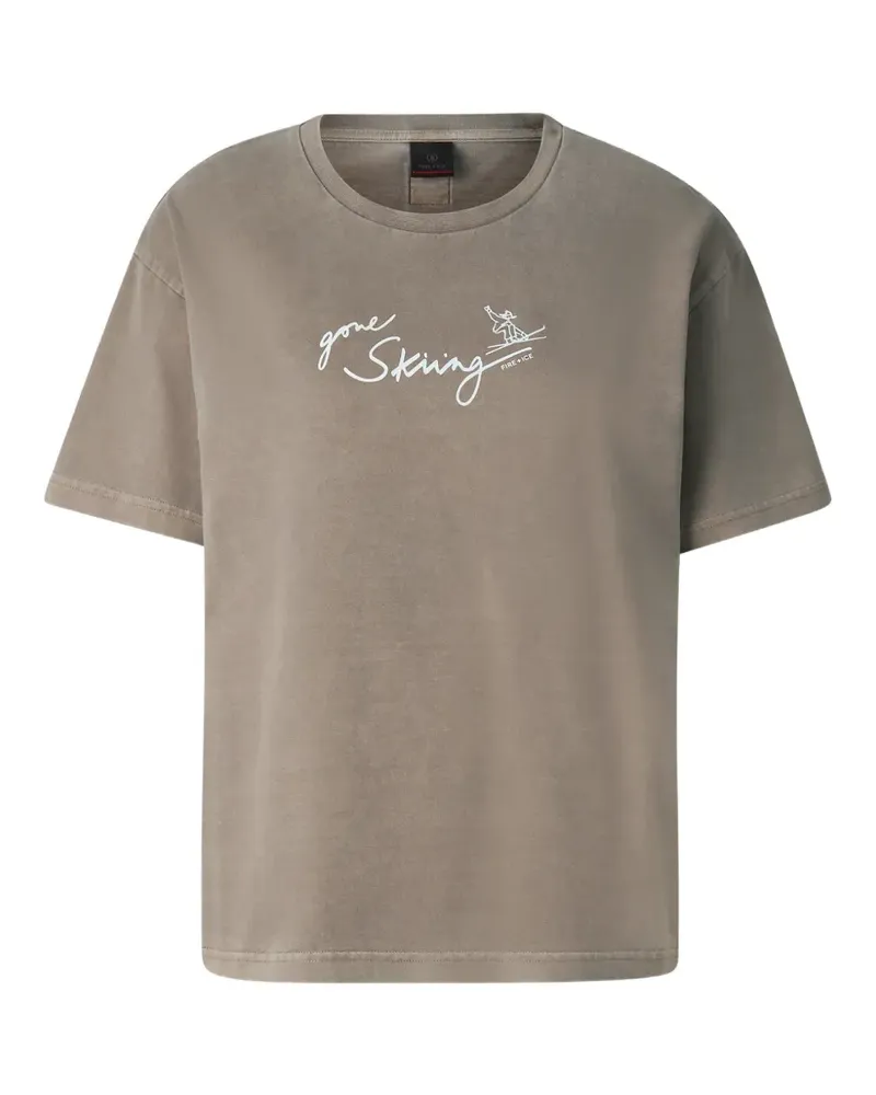 Bogner Fire & Ice Cara T-Shirt mit Slogan-Print - Nude Nude