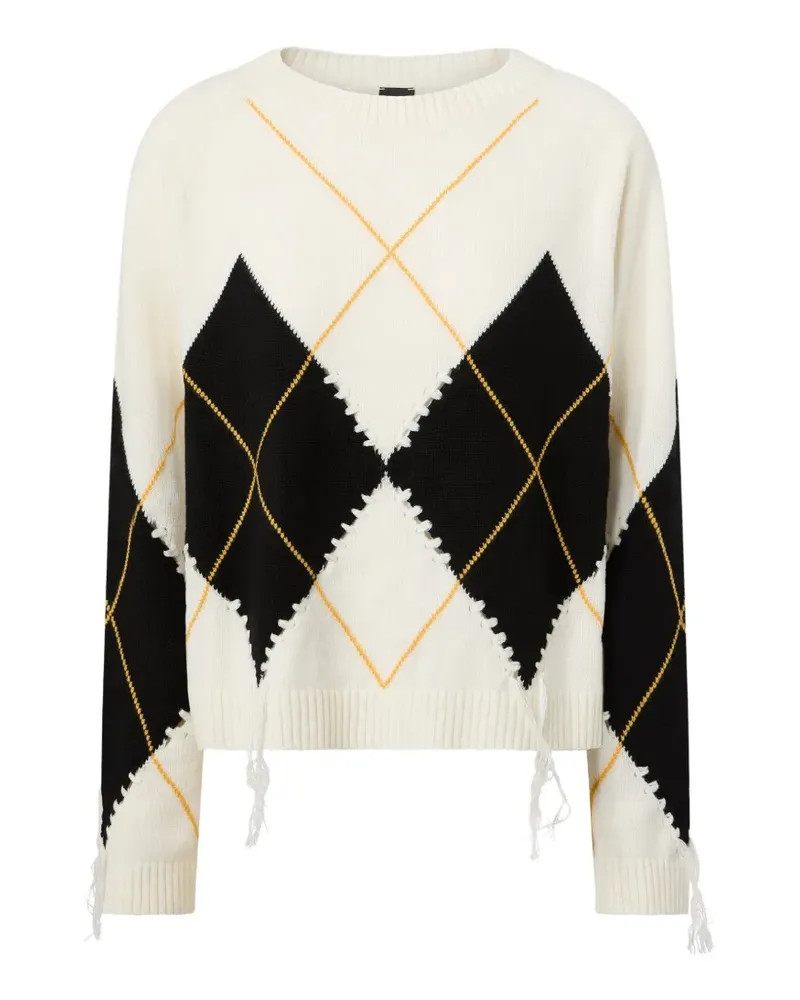 Pinko Pullover mit Argyle-Muster - Schwarz Schwarz