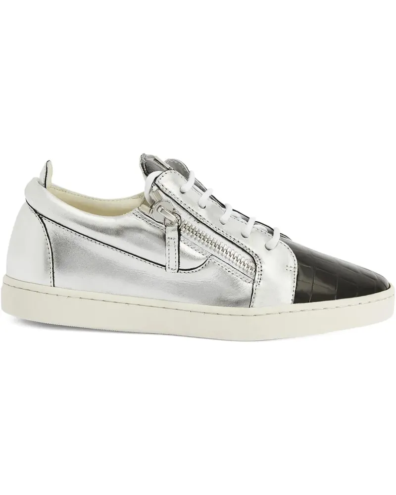 Giuseppe Zanotti Nicki Sneakers im Metallic-Look - Silber Silber