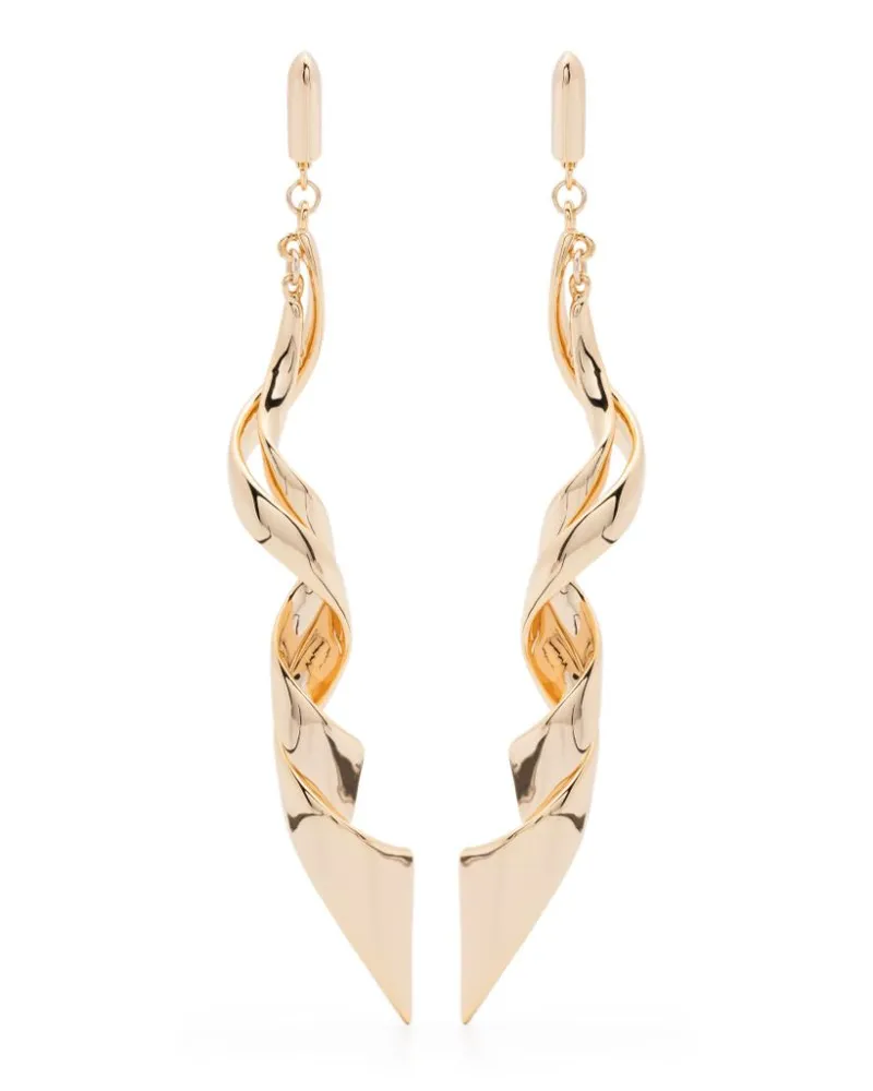 Eddie Borgo Spiraled Ribbon earrings - Gold Gold