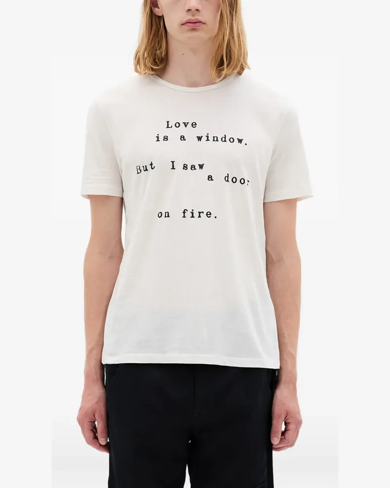 Ann Demeulemeester Baptist Love is a Window T-Shirt - Nude Nude
