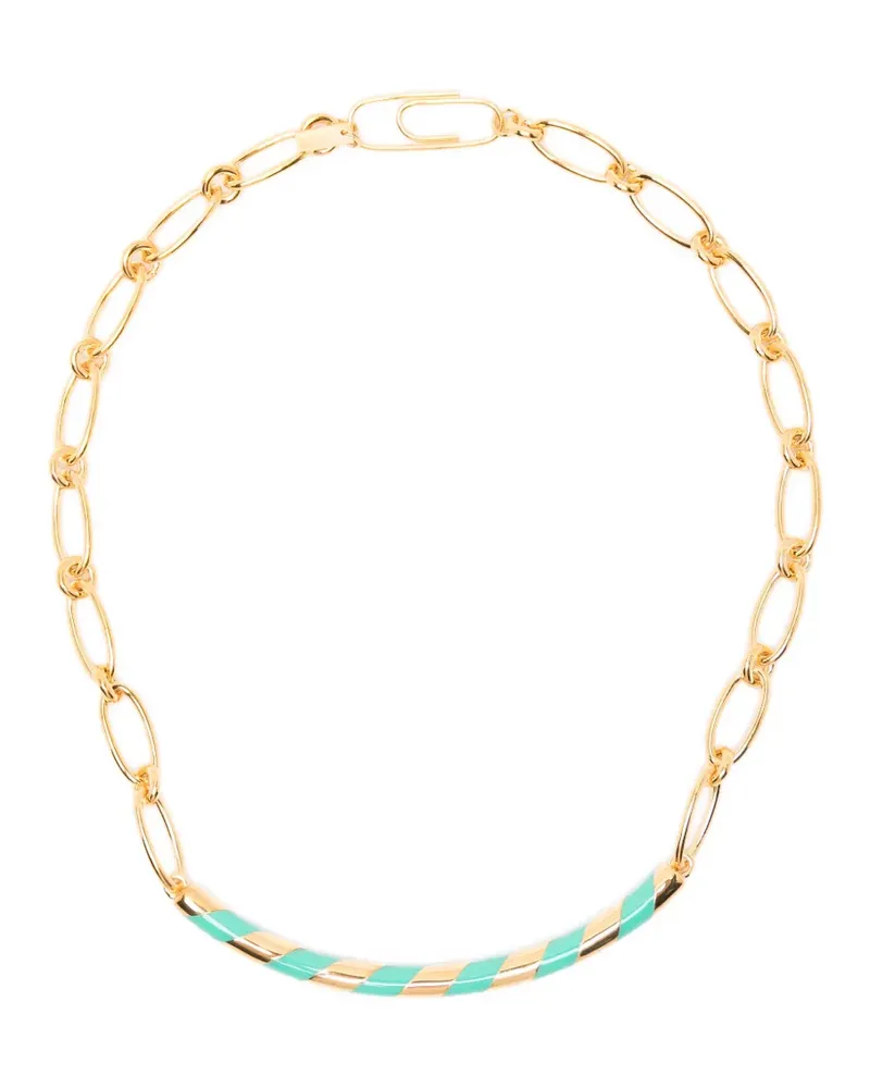 Aurélie Bidermann enamel-detail necklace - Gold Gold