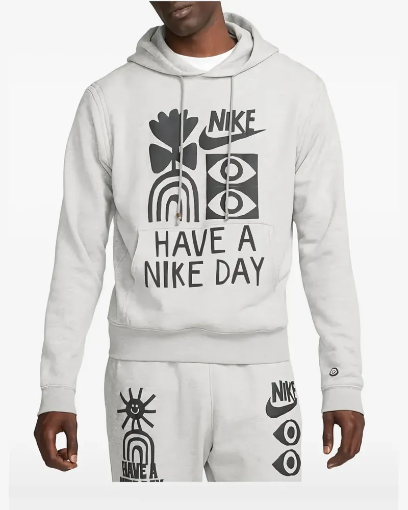 Nike Hoodie mit grafischem Print - Grau Grau