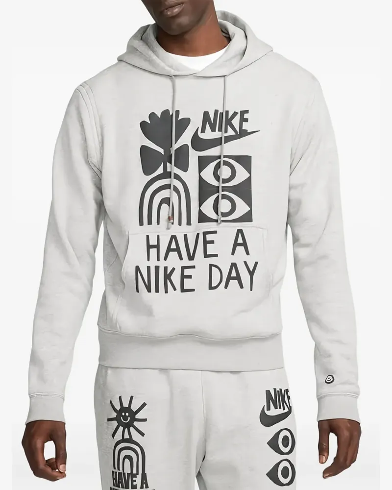 Nike Hoodie mit grafischem Print - Grau Grau