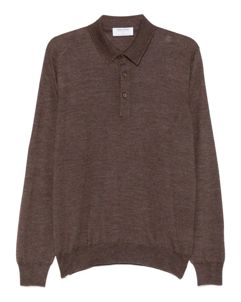 Gran Sasso Pullover mit geknöpftem Kragen - Braun Braun