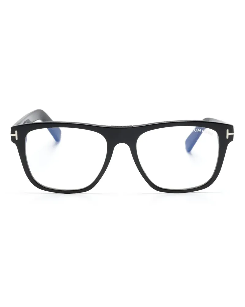 Tom Ford Brille mit eckigem Gestell - Schwarz Schwarz