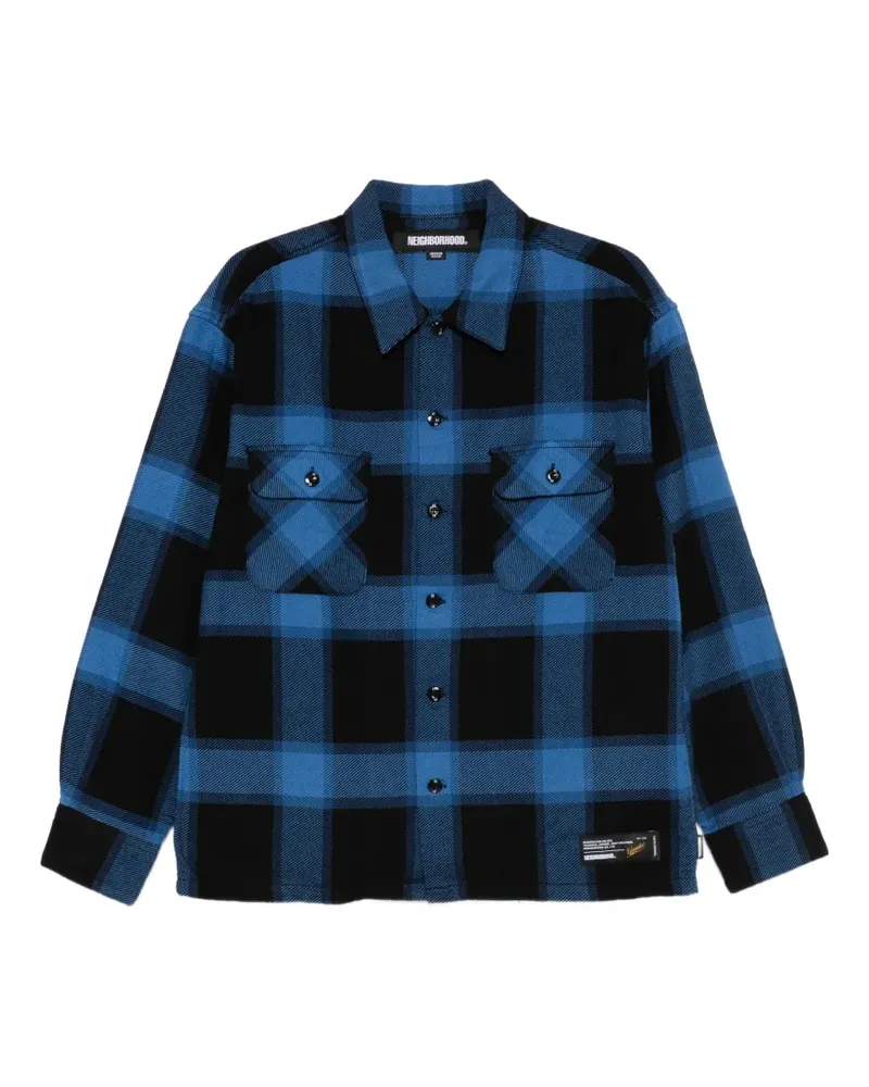 Neighborhood buffalo check shirt - Schwarz Schwarz