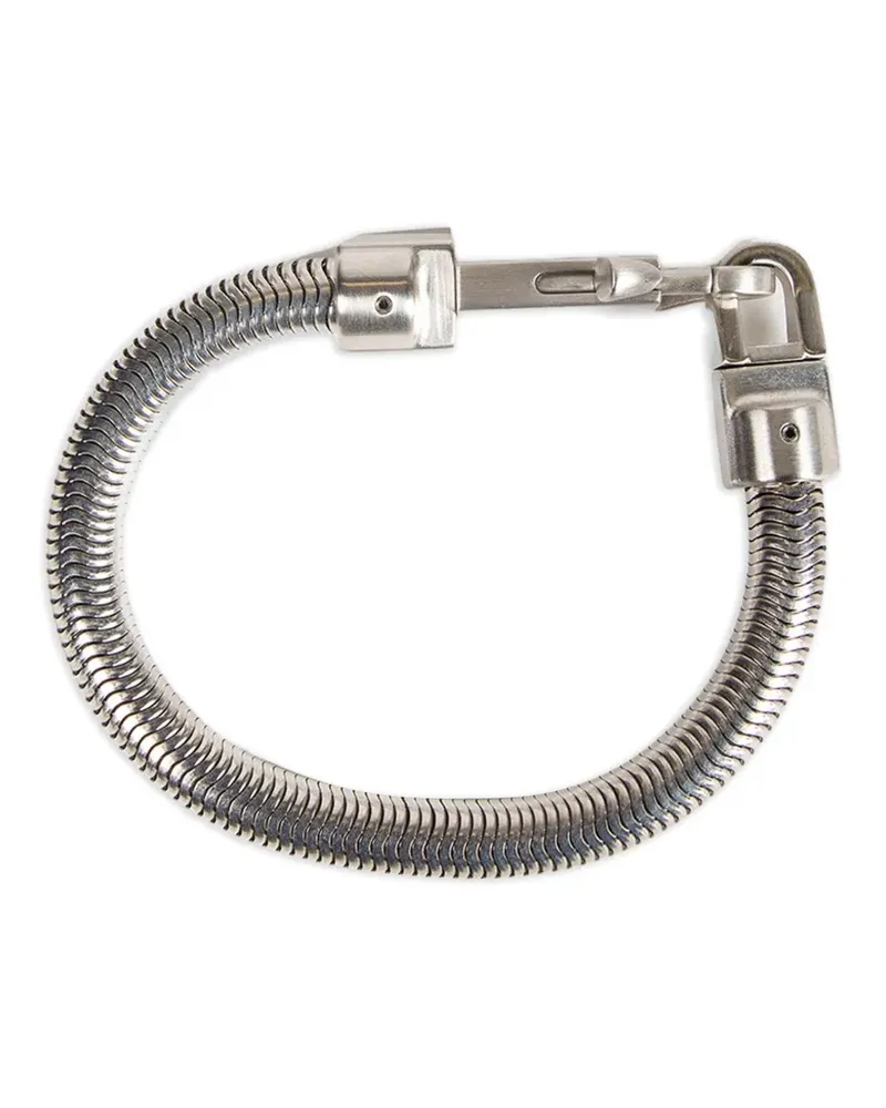 Rick Owens snake metal bracelet - Silber Silber