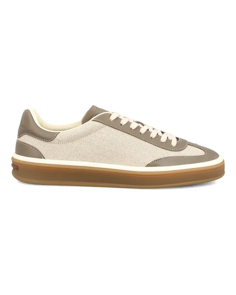 Loro Piana lace-up fastening sneakers - Nude Nude