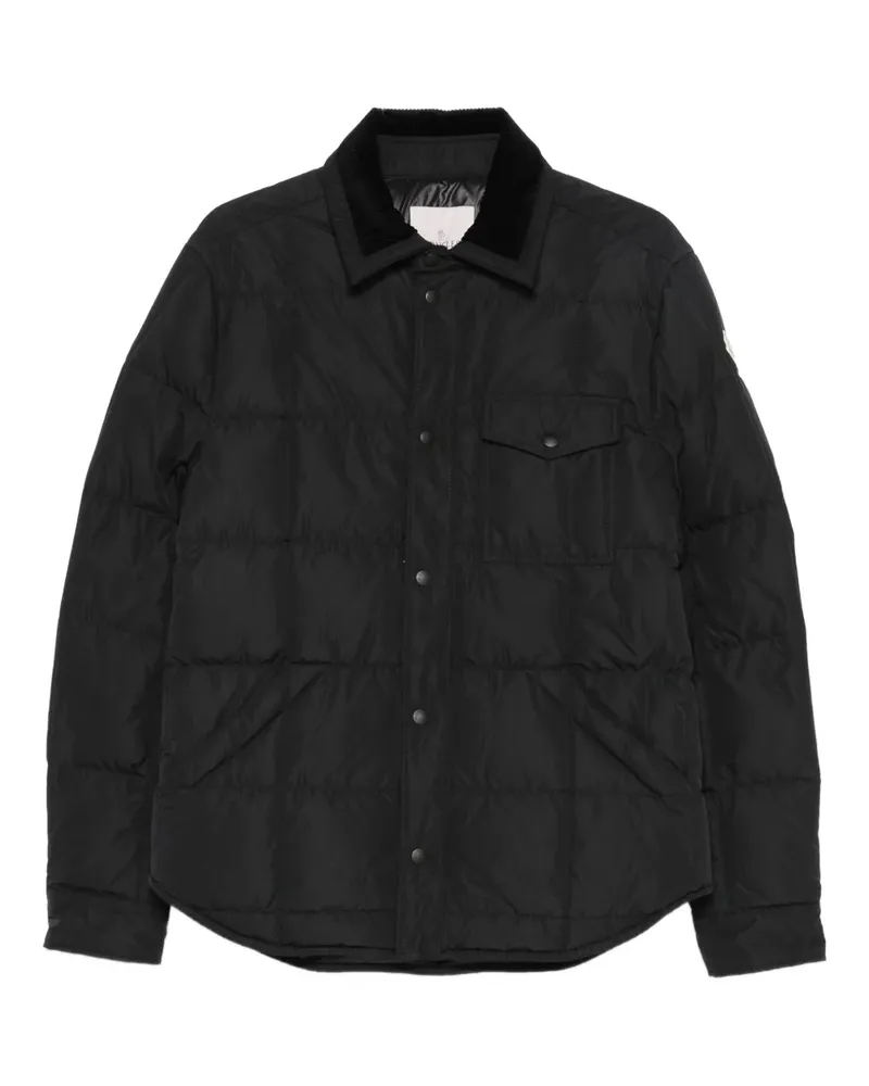 Moncler Steppjacke mit Cordkragen - Schwarz Schwarz