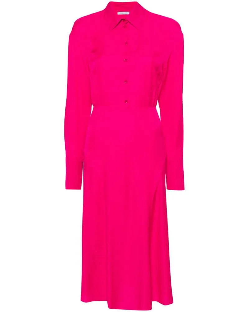 Patrizia Pepe Strukturiertes Hemdkleid - Rosa Rosa