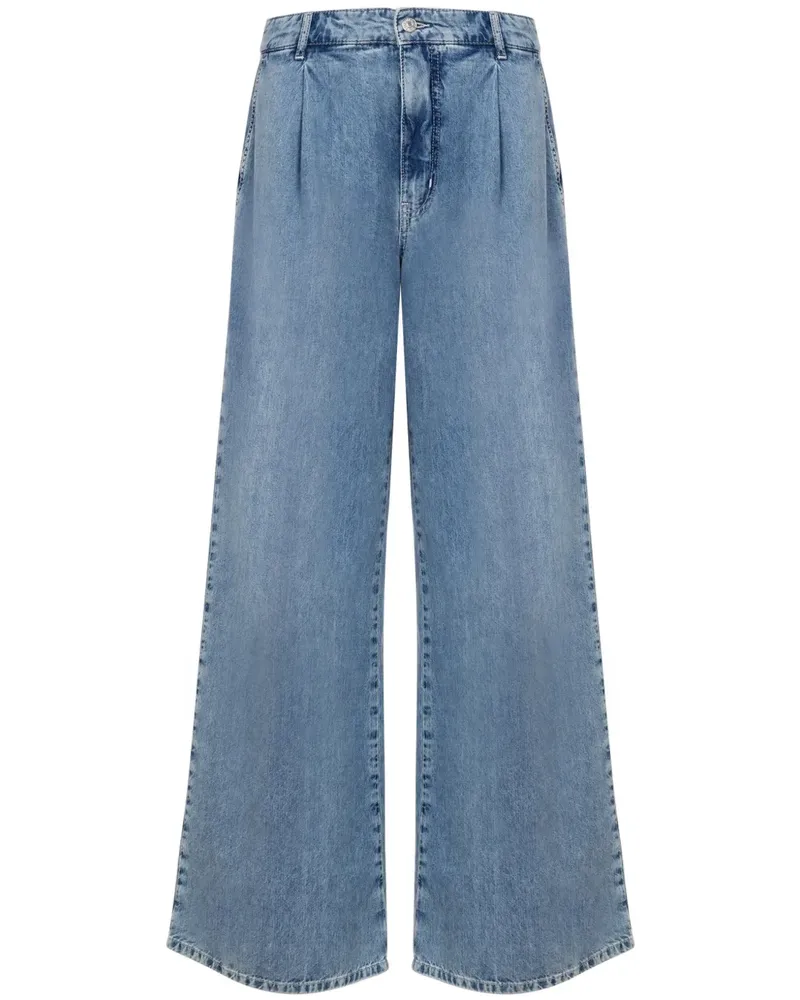 Moschino Jeans mit weitem Bein - Blau Blau