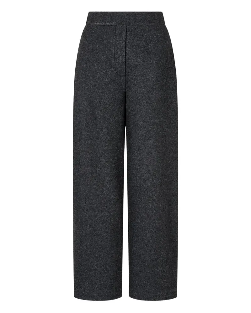 STUDIO TOMBOY Elasticated Wool Blend Trousers - Grau Grau