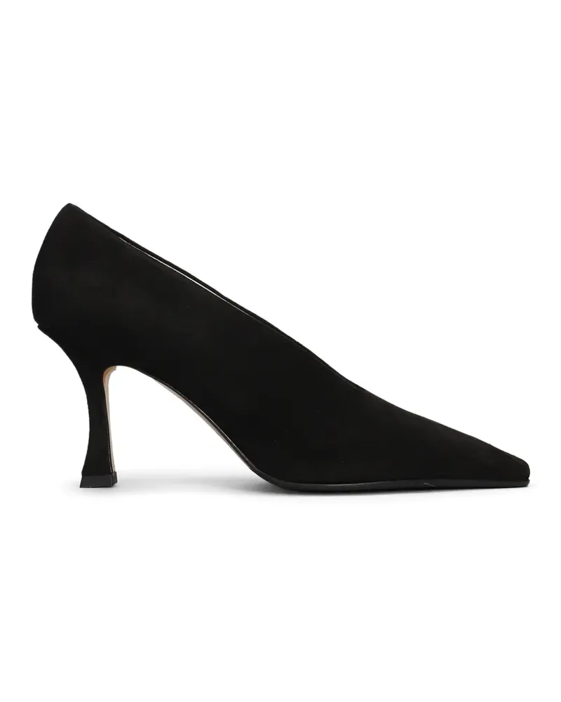 Fabio Rusconi 80mm pointed-toe suede pumps - Schwarz Schwarz