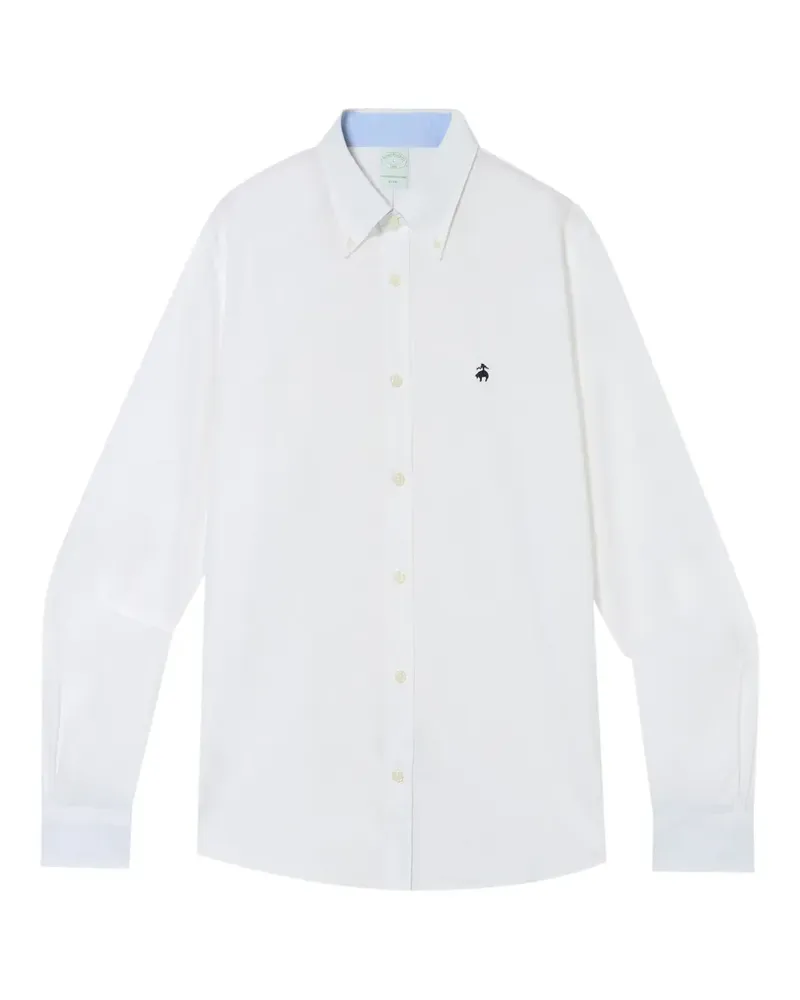 Brooks Brothers Oxford-Hemd - Weiß Weiß