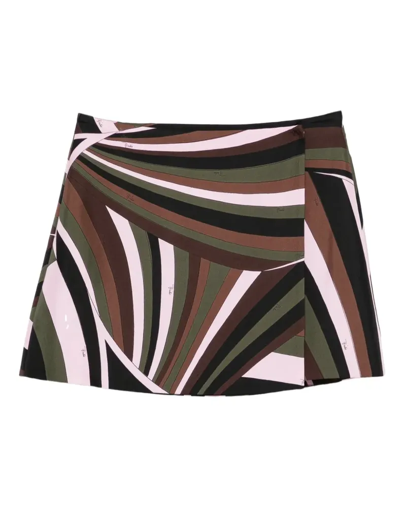 Emilio Pucci Minirock mit Print - Schwarz Schwarz