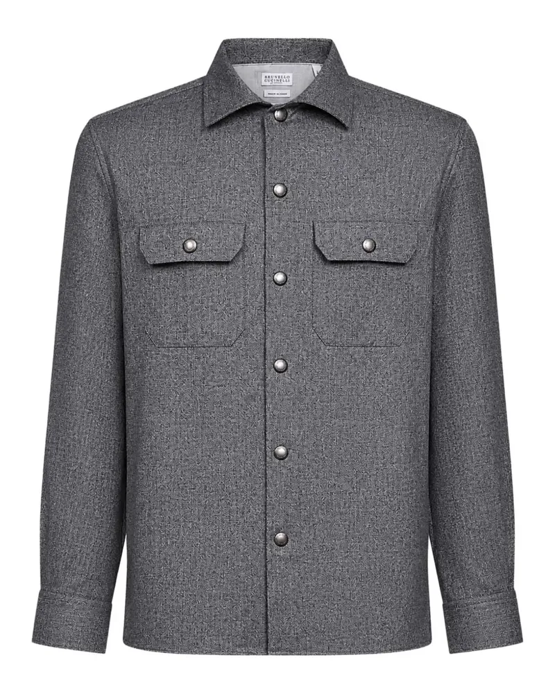 Brunello Cucinelli virgin wool shirt - Grau Grau