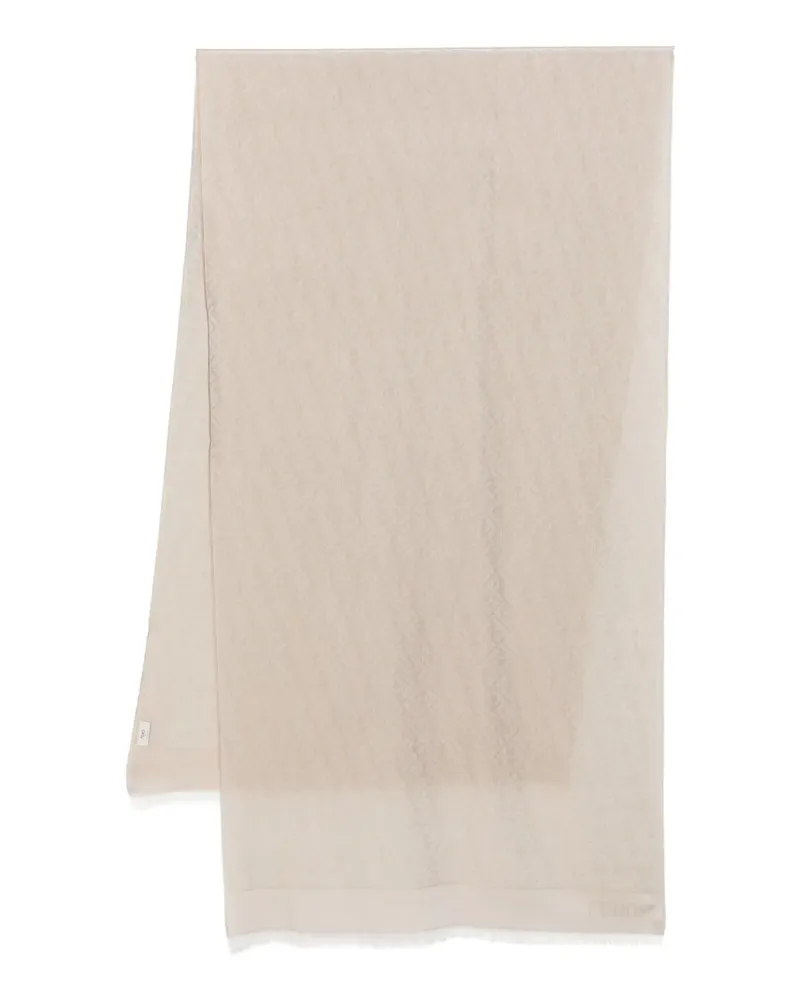 Fendi Schal aus FF-Jacquard - Nude Nude