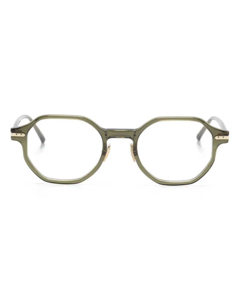 Linda Farrow Axis Brille mit geometrischem Gestell - Grau Grau