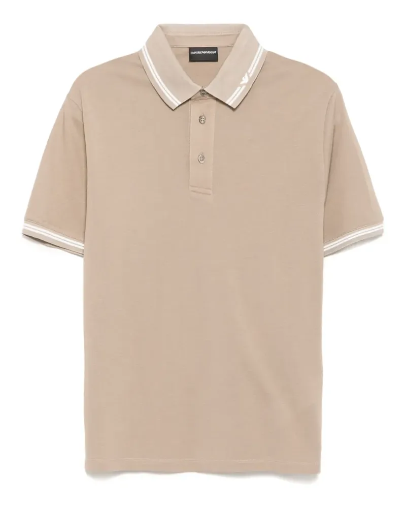 Emporio Armani Poloshirt aus Piqué - Braun Braun