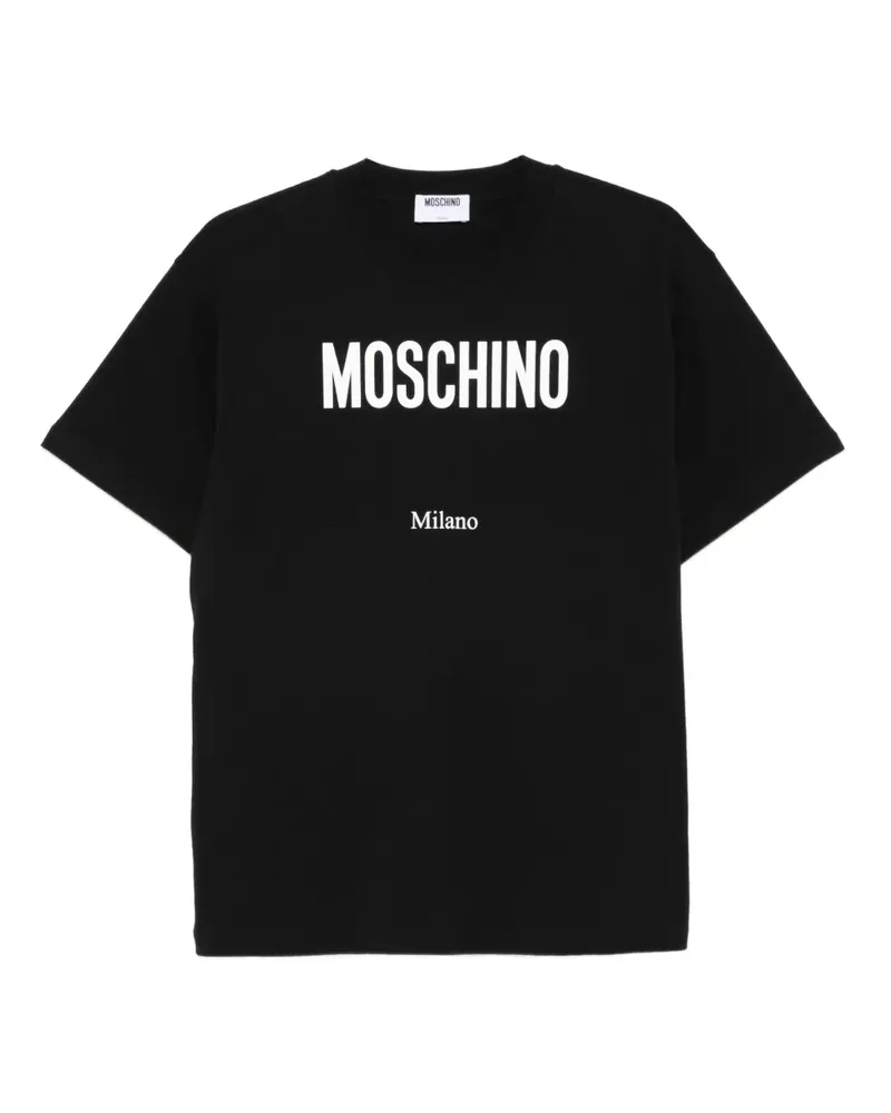 Moschino T-Shirt mit Logo - Schwarz Schwarz