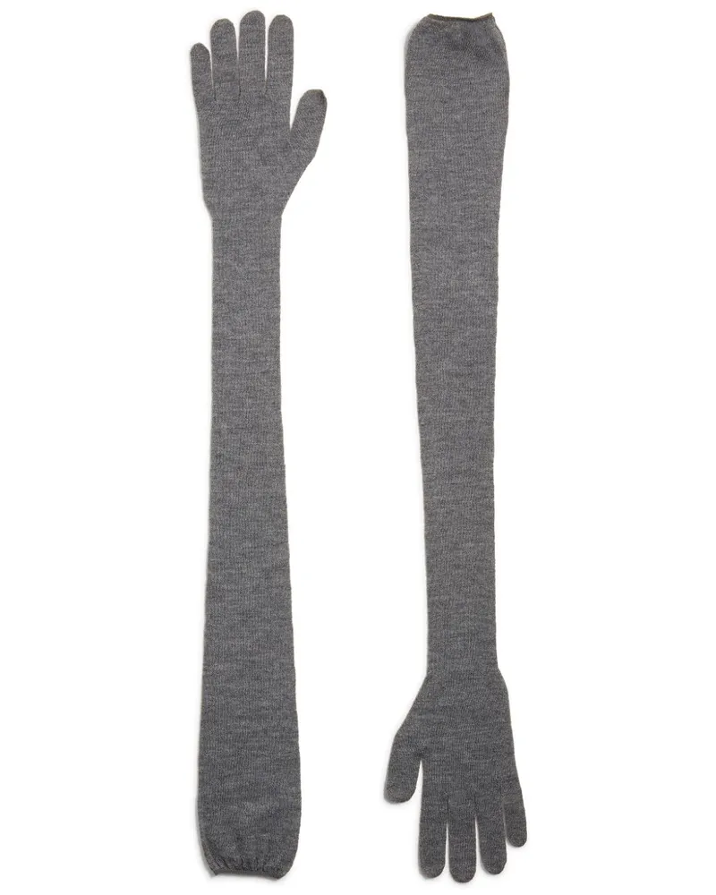 KHAITE The Dijon Handschuhe - Grau Grau
