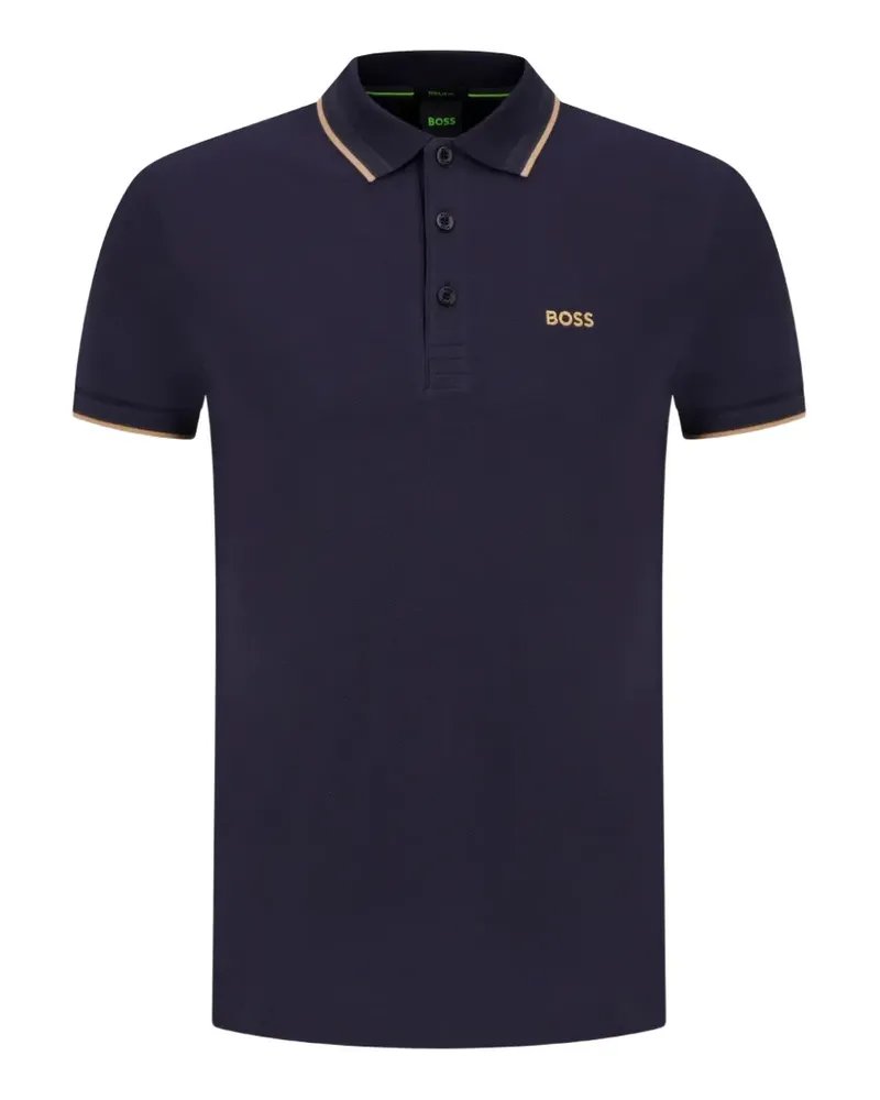 HUGO BOSS Paddy Poloshirt mit Logo-Print - Blau Blau