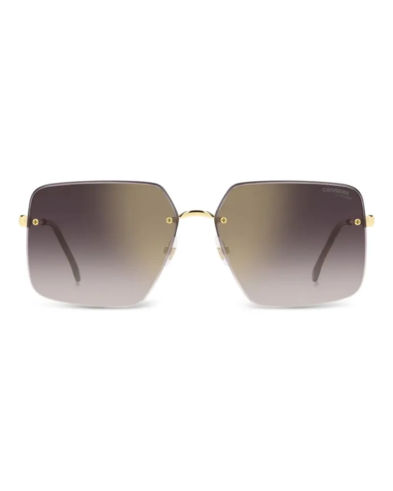 Carrera Sonnenbrille mit eckigem Gestell - Gold Gold