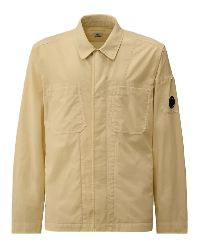 C.P. Company Taylon P Lens Hemdjacke mit Brusttaschen - Nude Nude