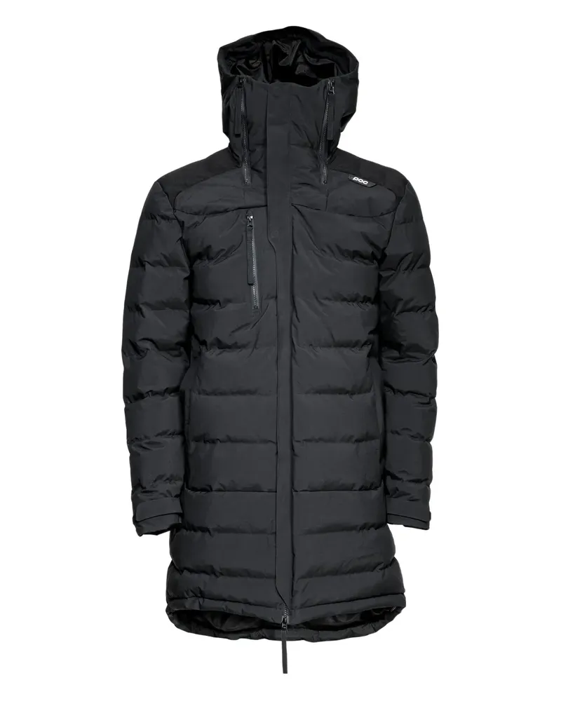 POC hooded down coat - Schwarz Schwarz