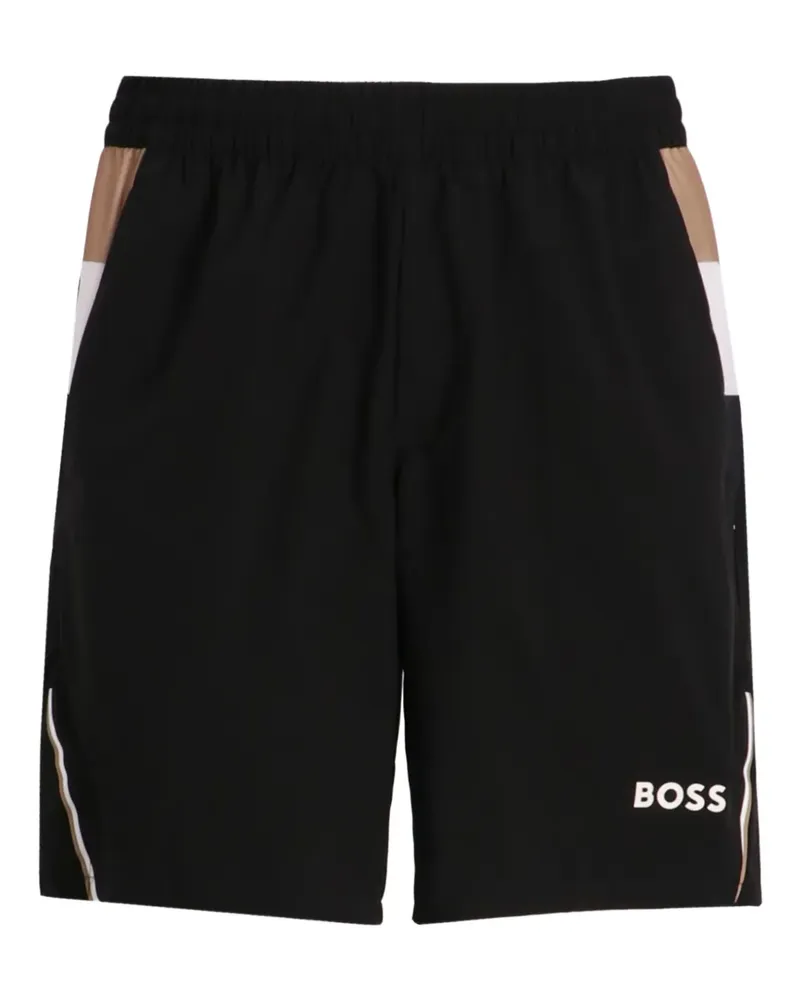 HUGO BOSS Shorts mit Stretchbund - Schwarz Schwarz