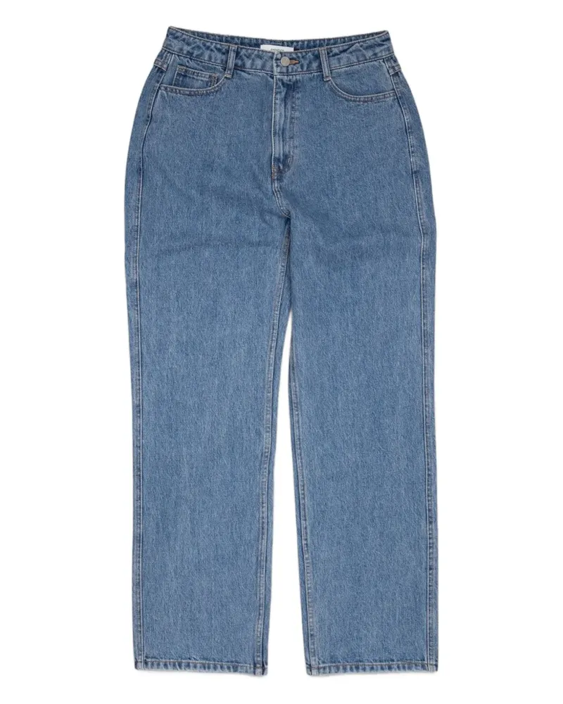 AMOMENTO Hose mit Gürtelschlaufen - Blau Blau