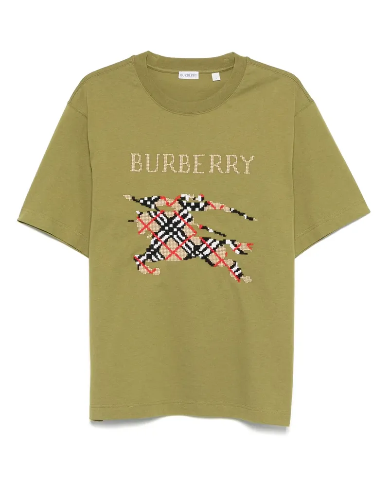 Burberry T-Shirt mit EKD-Stickerei - Grün Grün