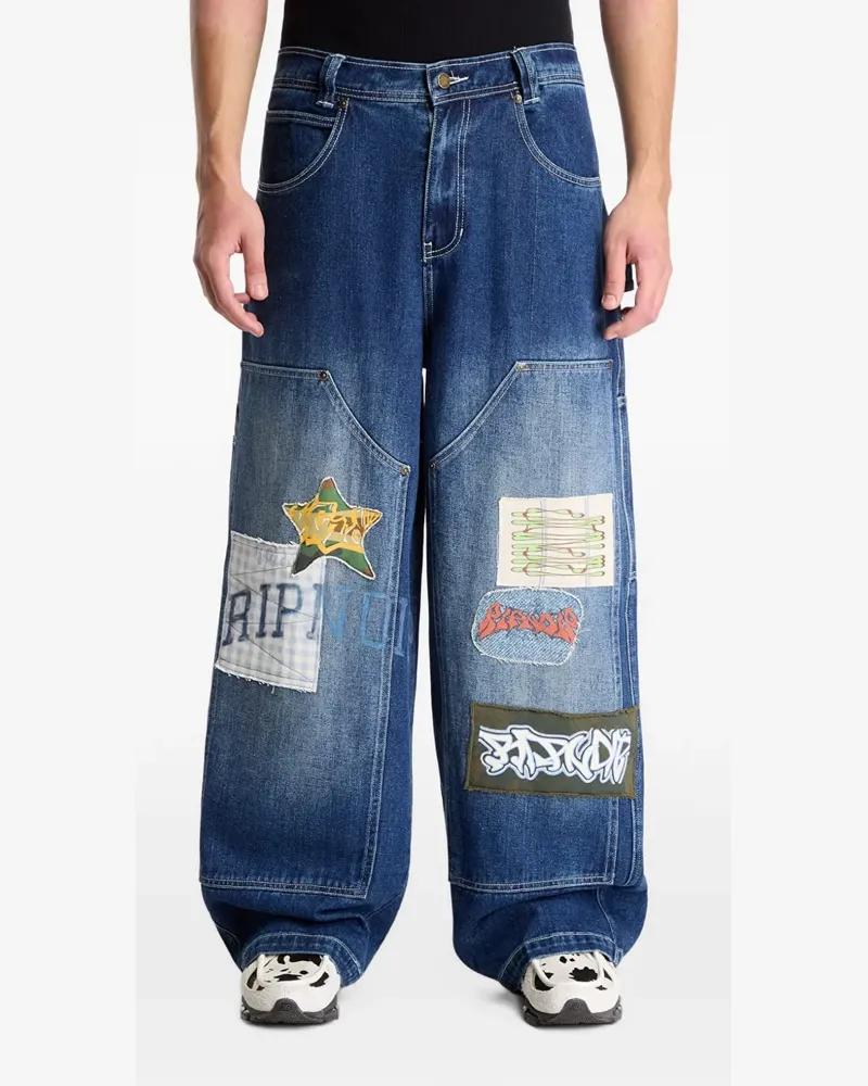 Ripndip patchwork carpenter jeans - Blau Blau