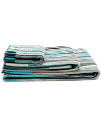 Missoni Home Set aus drei Jazz Badetüchern Blau