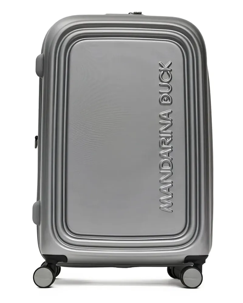 Mandarina Duck Koffer mit Logo-Prägung - Silber Silber