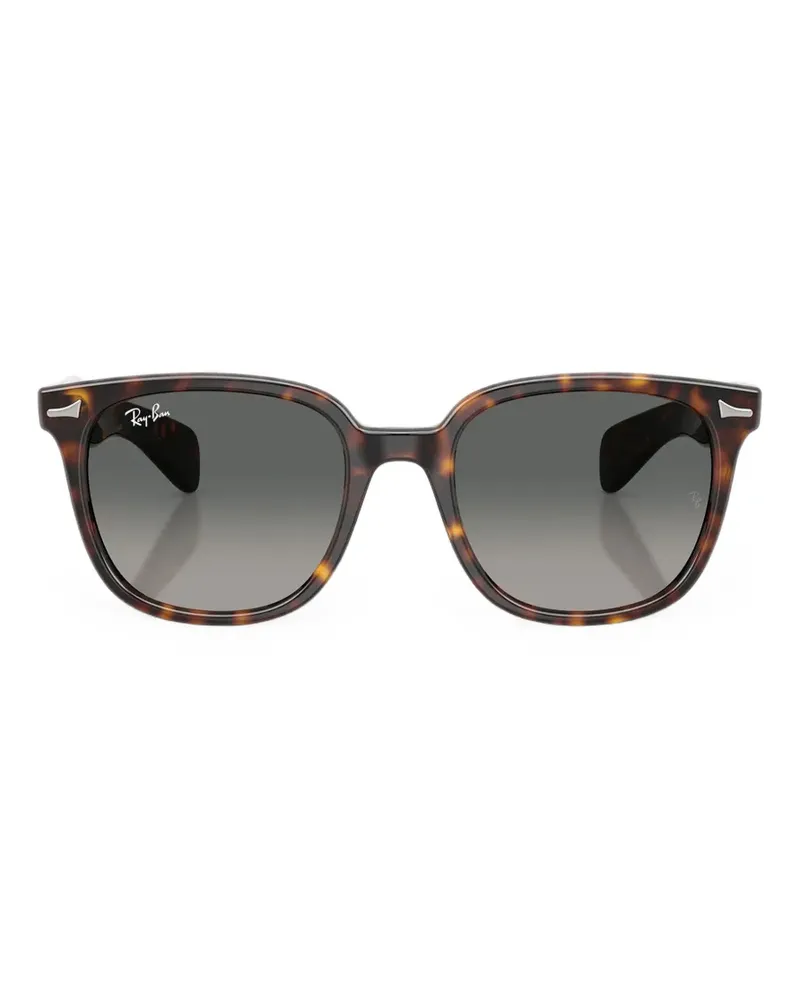 Ray Ban Brunel II Sonnenbrille mit eckigem Gestell - Braun Braun