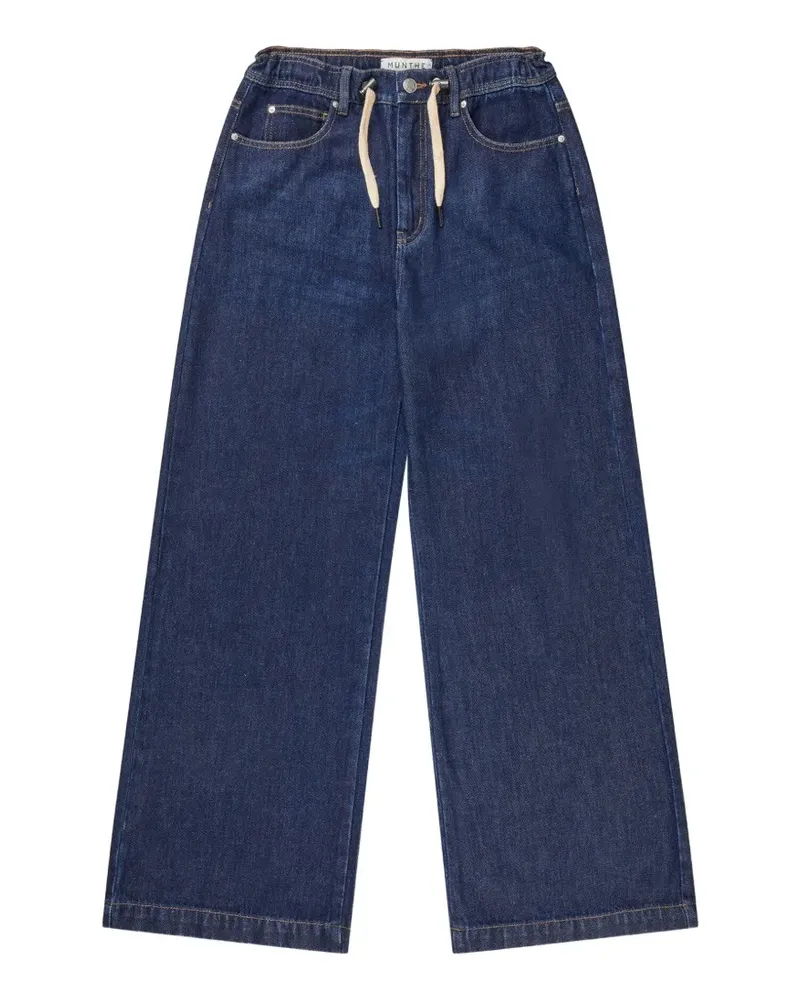 MUNTHE Obey Jeans mit Kordelzug - Blau Blau