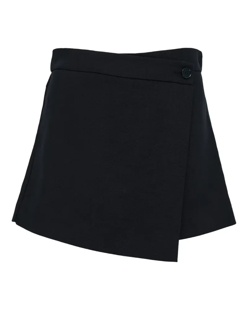 MSGM Asymmetrische Shorts - Schwarz Schwarz